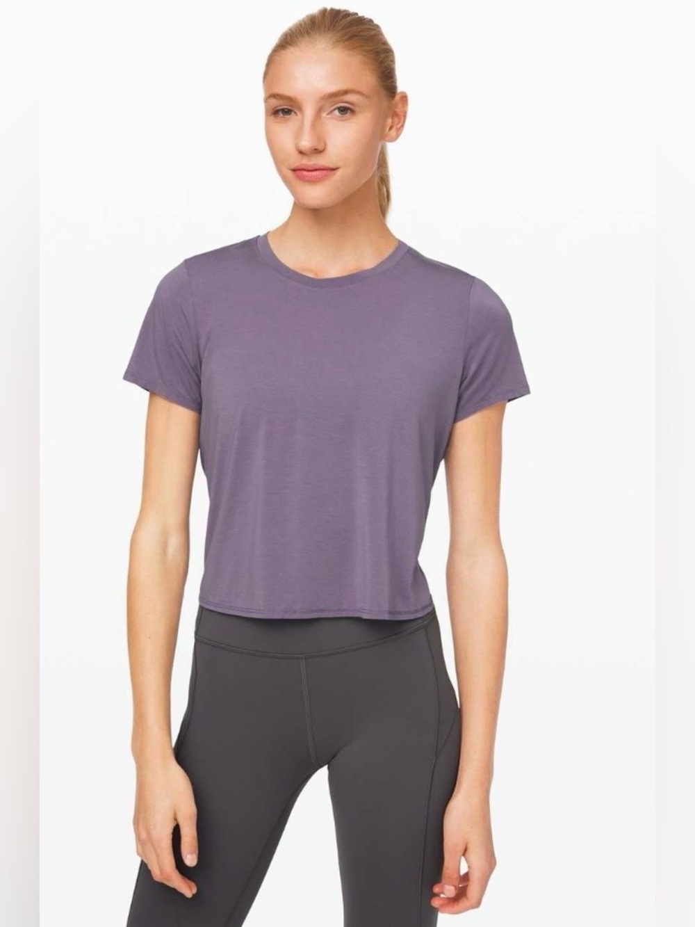 Lululemon Action Always Short Sleeve
Purple Quartz